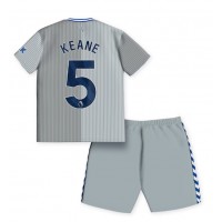Everton Michael Keane #5 Tredje Tröja Barn 2023-24 Kortärmad (+ Korta byxor)